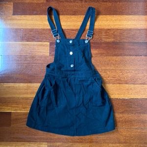 Black Overall Mini Dress - H&M
